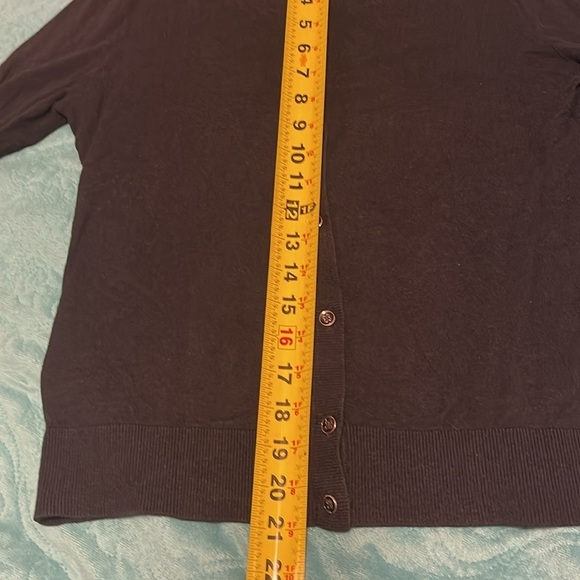 Banana Republic, Sweater‎ Women's size S Navy 3/4 Sleeve Cardigan with some wear - Picture 10 of 13